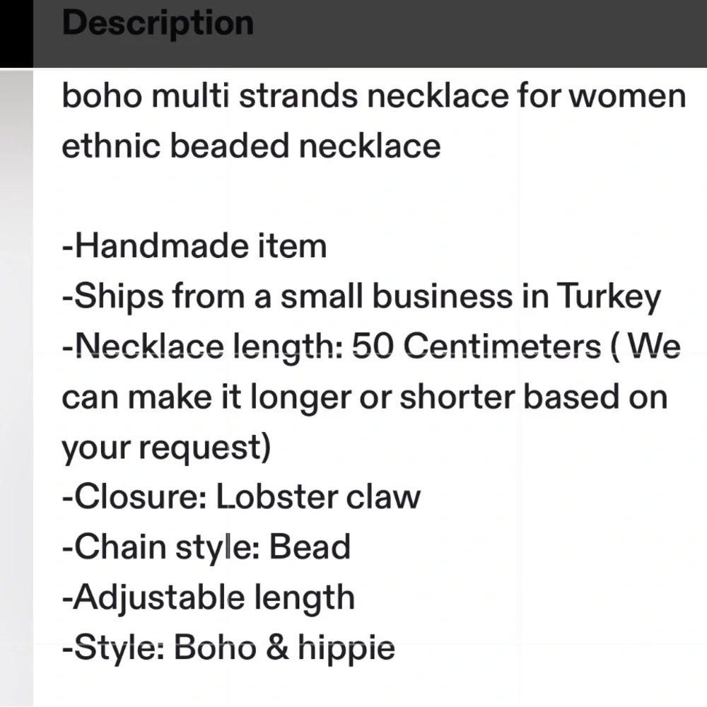 ❤️❤️❤️New Handmade Necklace ! Stunning ! New❤️❤️❤️ - Picture 8 of 8
